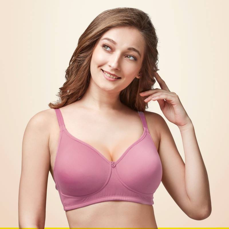 Trylo Oreal Women Non Padded Full Cup Bra - Mauve (36D)