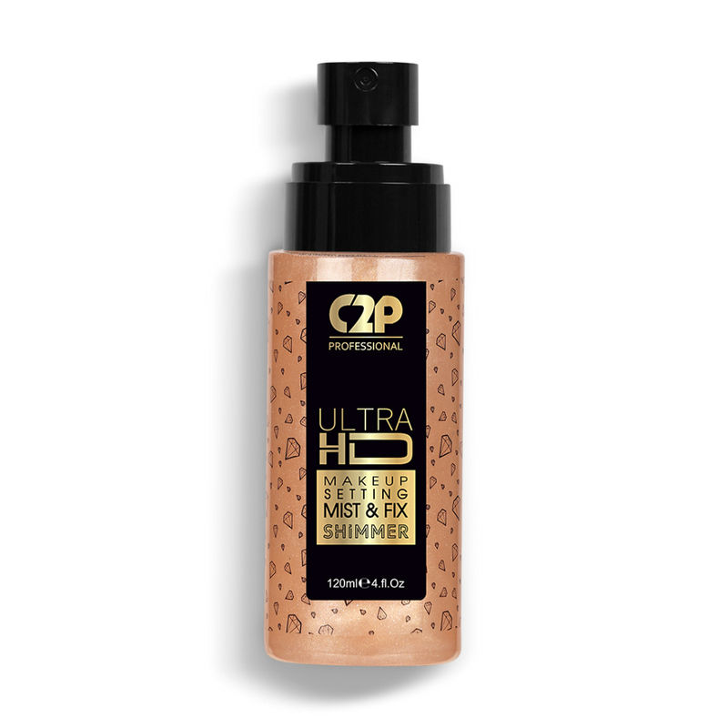 C2P Pro Shimmer Makeup Fixer Spray - Rose Gold Retro 03