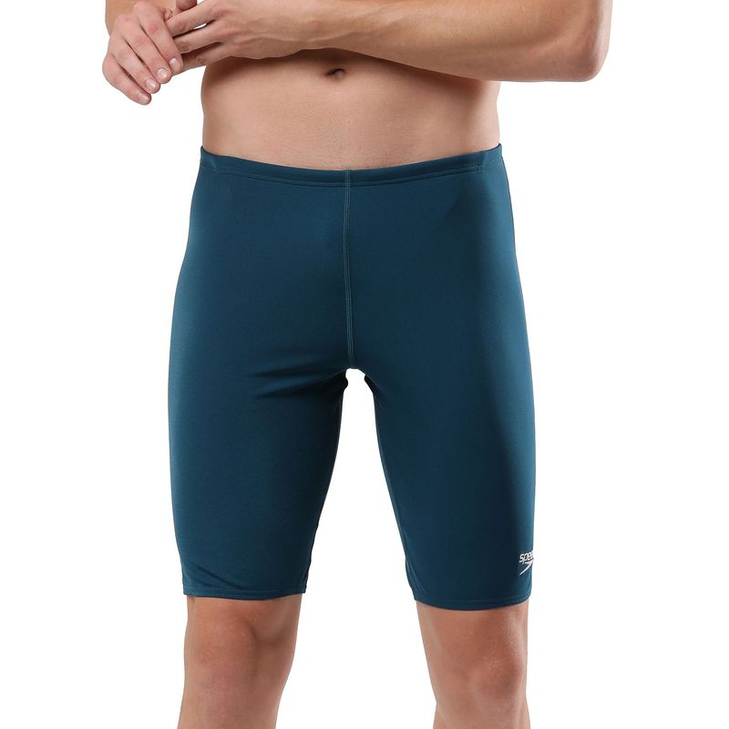 Speedo Men's Endurance+ Essential Jammer - Darkteal & White (XL)