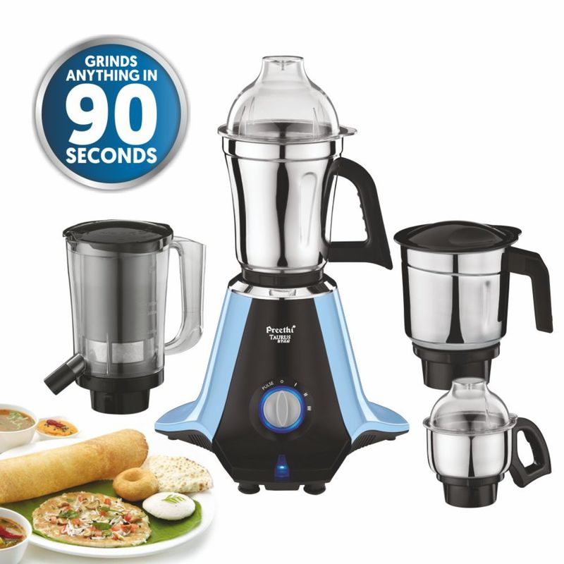 Buy Preethi Taurus Star Mg260 Mixer Grinder, 1000 Watt, Blue, Black
