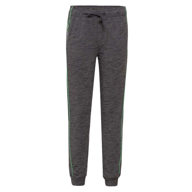 Jockey Juniors Deep Grey Slub & Green Track Pant Style Number (Ab16