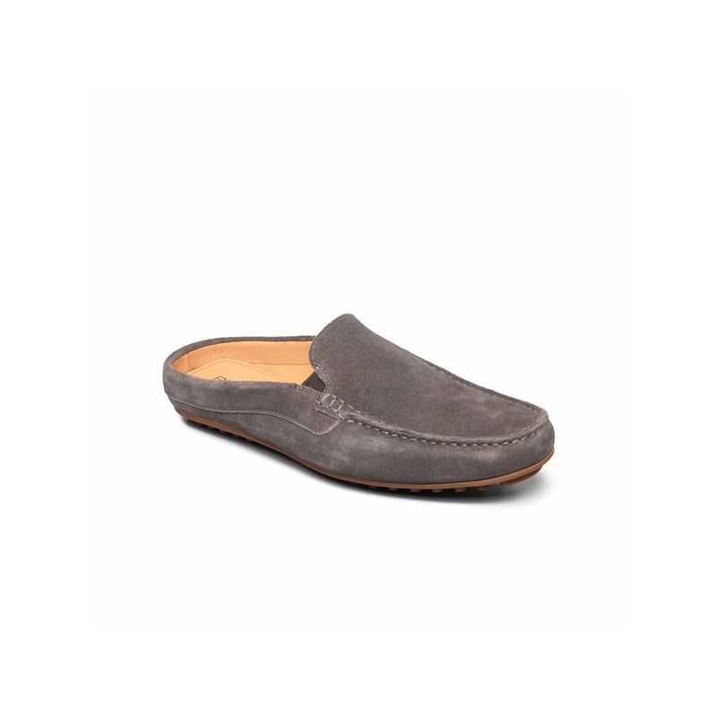 Ruosh Grey Leather Loafers (UK 7)