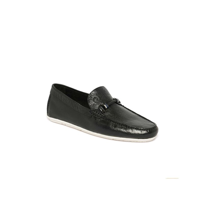 Ruosh Black Loafers for Men (UK 7)