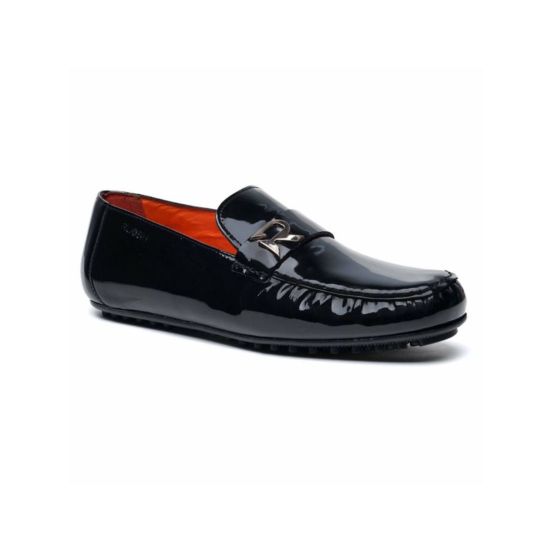 Ruosh Black Loafers for Men (UK 6)