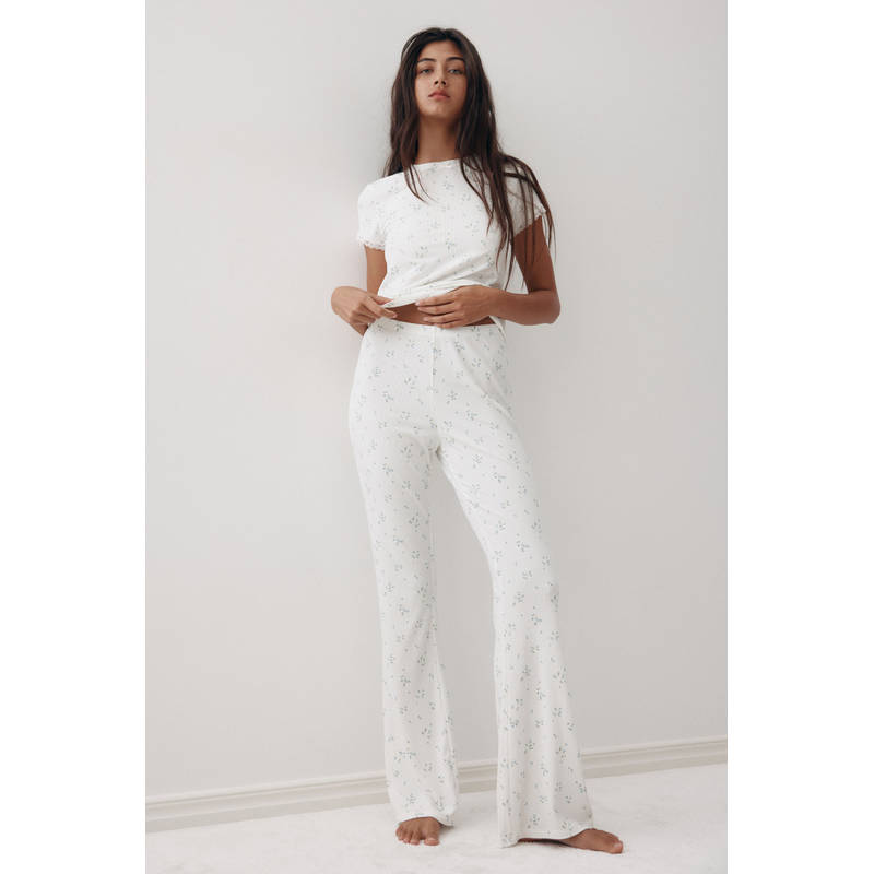 H&M Ribbed Modal Pyjamas (XXS)