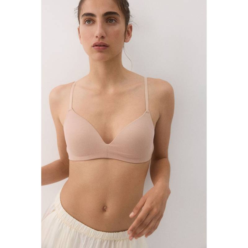 H&M Women 2-Pack Padded Non-Wired Cotton Bras (34B)