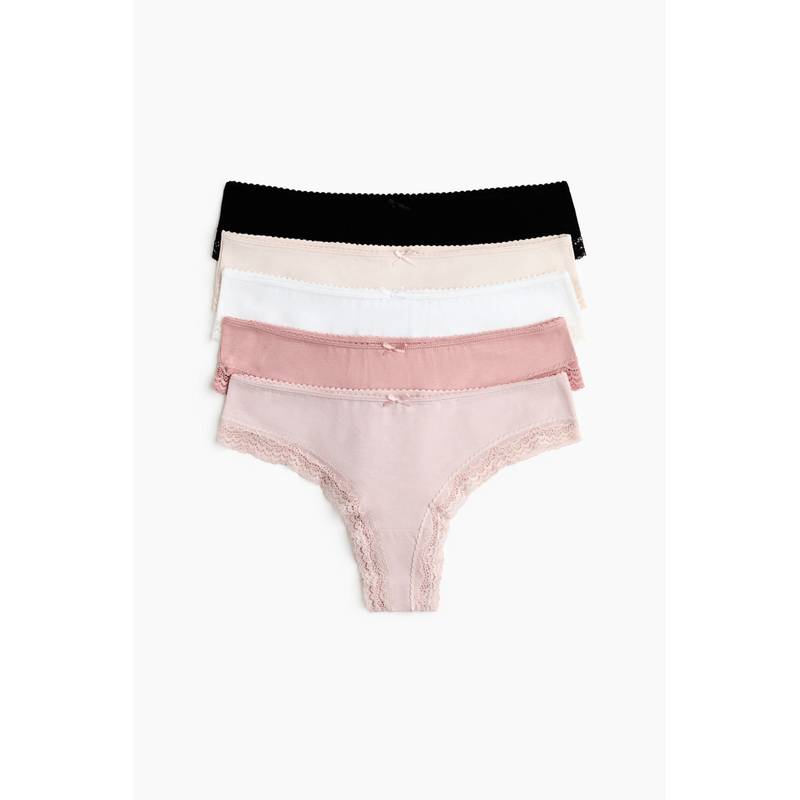 H&M Women 5-Pack Brazilian Briefs (M)