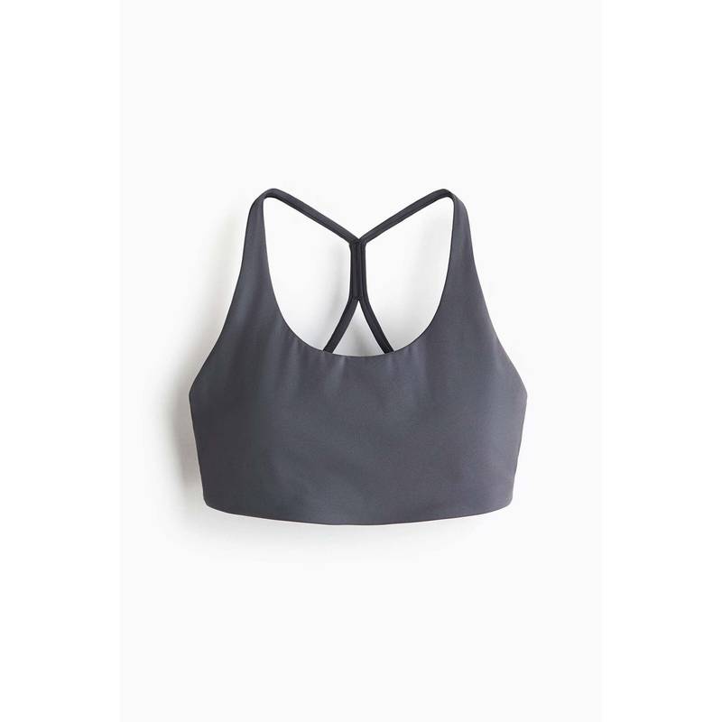 H&M MOVE Women Grey Medium Support Sports Bra with Sculptmove (XS)