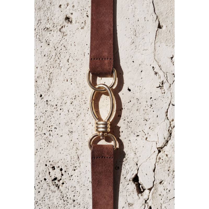H&M Women Brown Waist Belt (M) (M)