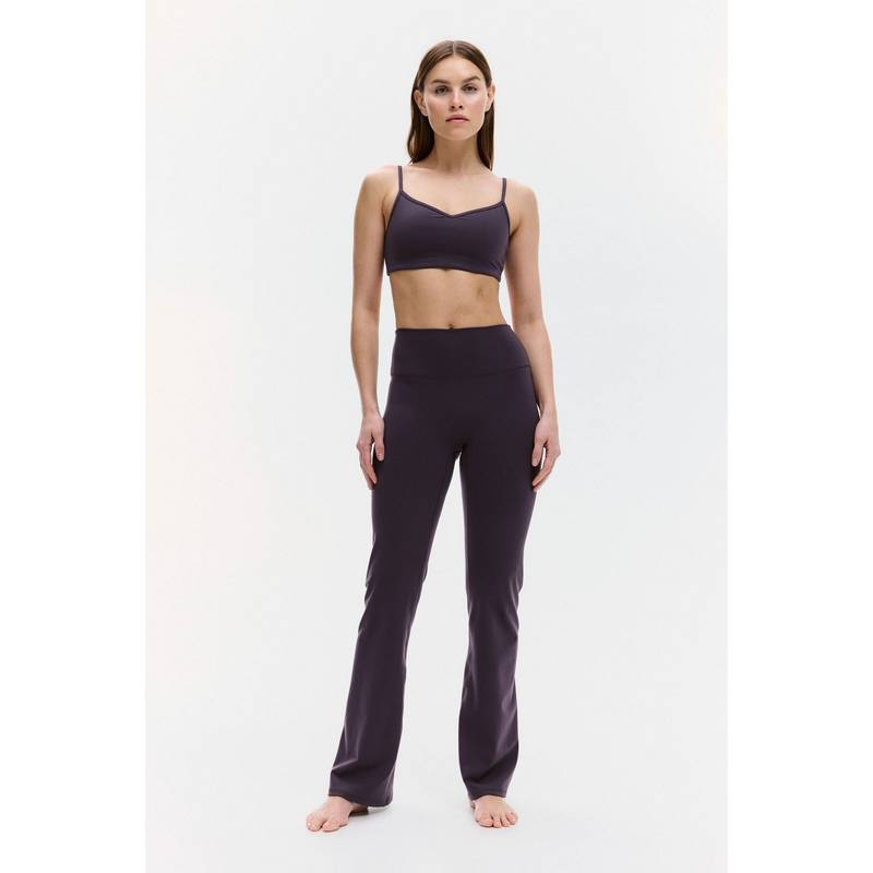 H&M MOVE Women Purple Flared Yoga Leggings With Softmove (XS)