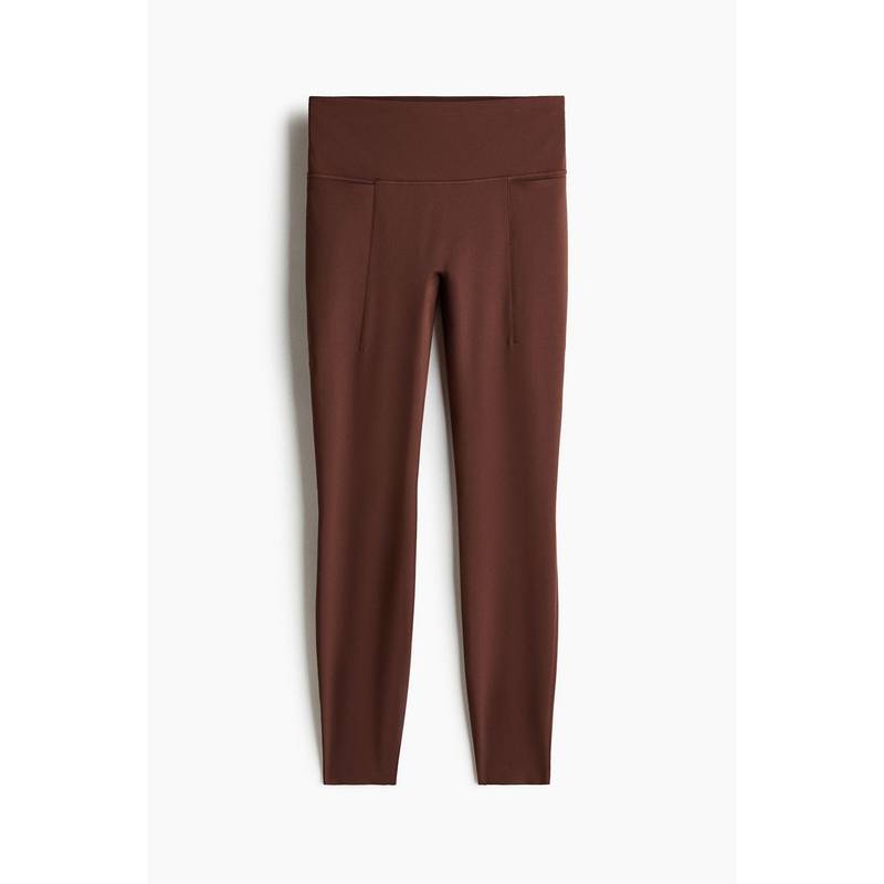 H&M MOVE Women Brown Running leggings with ShapeMove (XS)