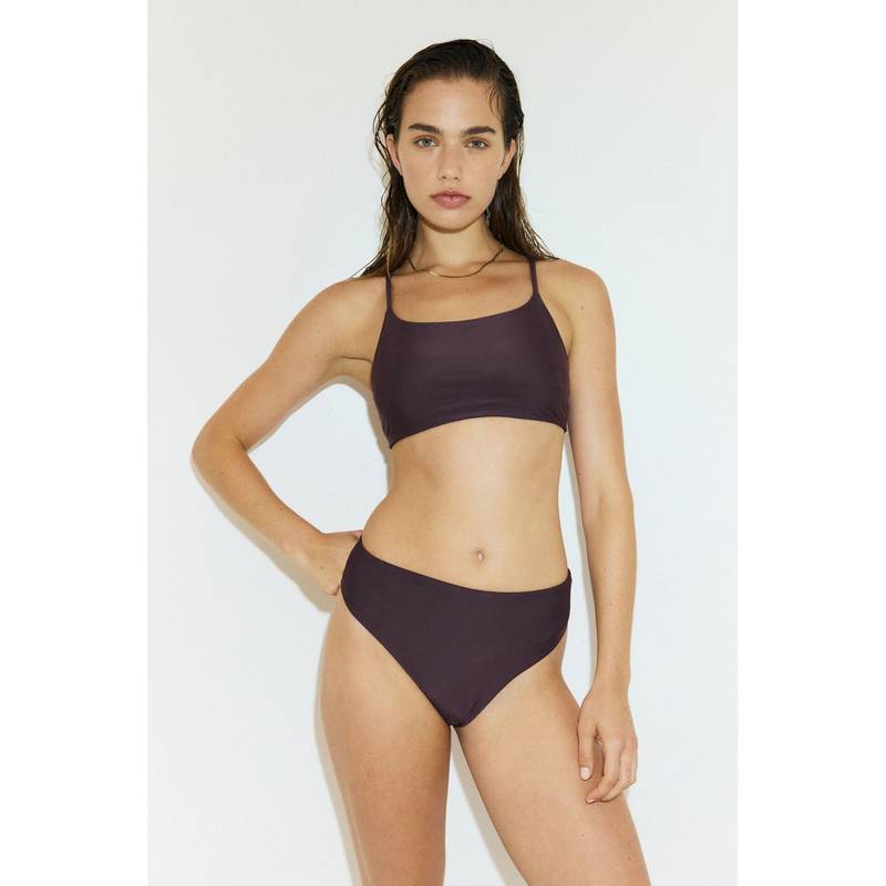 H&M MOVE Women Purple Sports Brazilian bikini bottoms with Lycra (8)