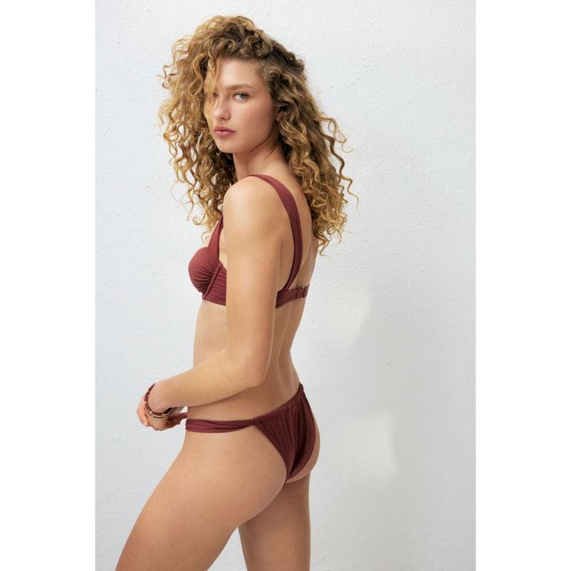 H&M Women Red Cheeky tanga bikini bottoms (XS) (XS)
