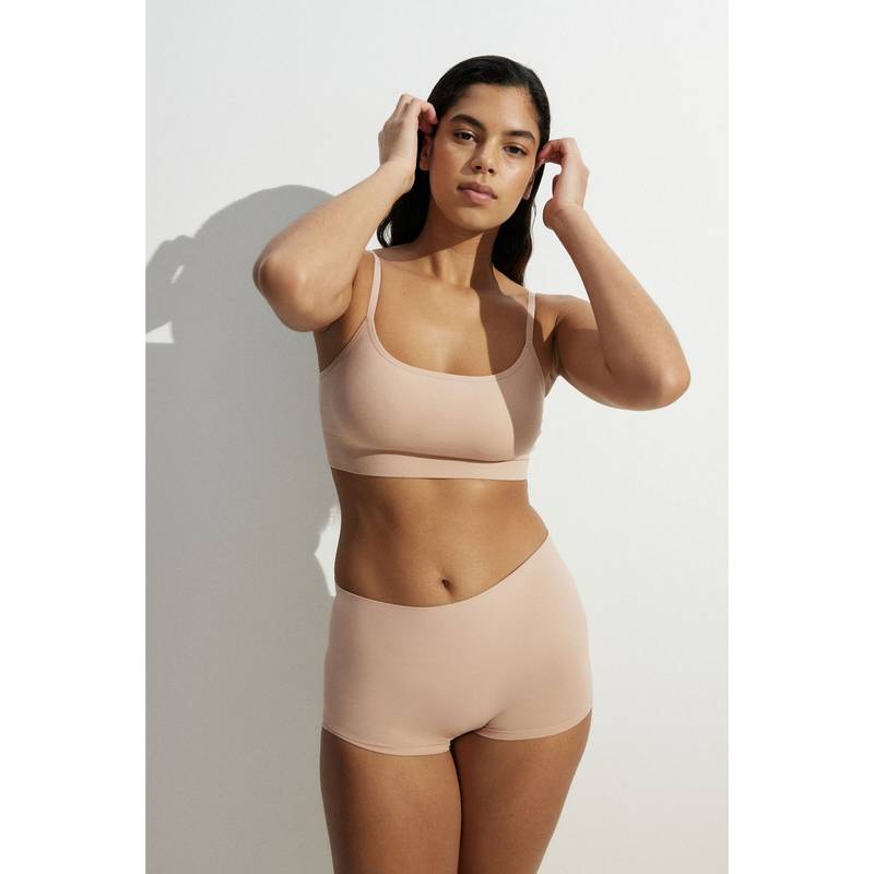 H&M Women Beige 2-pack Medium Shape Shortie briefs (L)