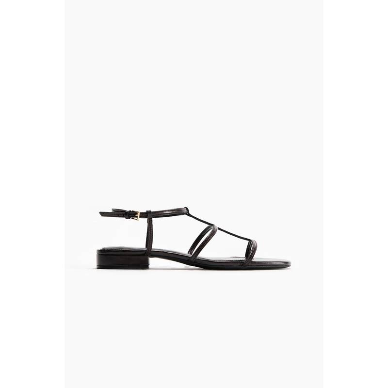 H&M Women Brown Strappy Sandals (UK 2) (UK 2)