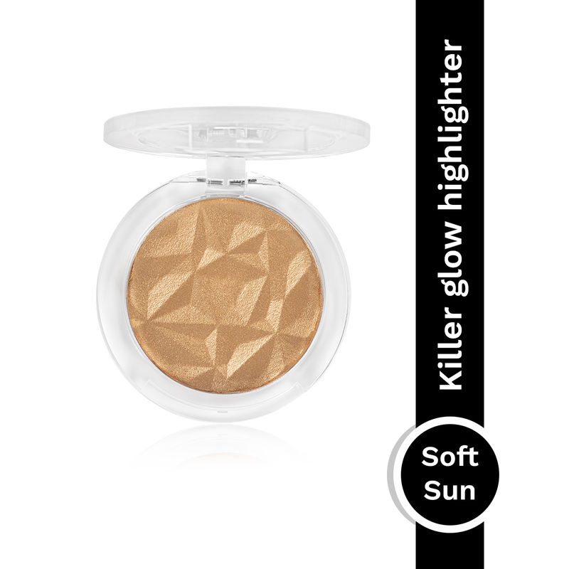 PAC Killer Glow Powder Highlighter Soft Sun - Micro Pearls, Timeless Gold Luminous HD Shine