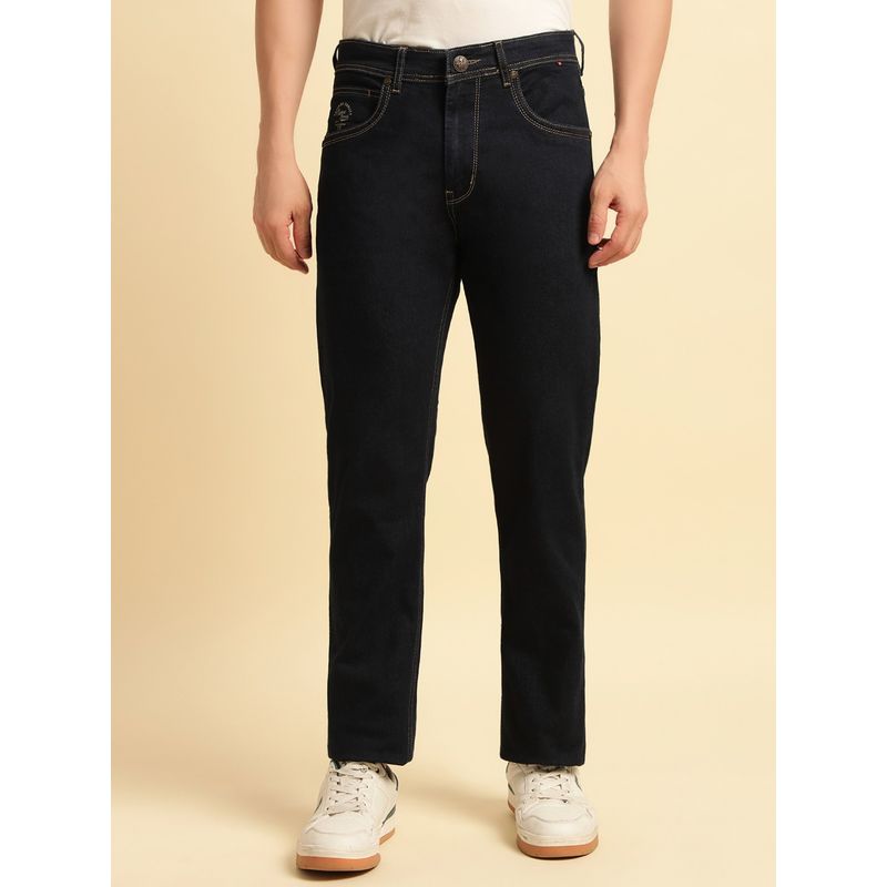 Cantabil Men Casual Denim Navy Blue Jeans (30)