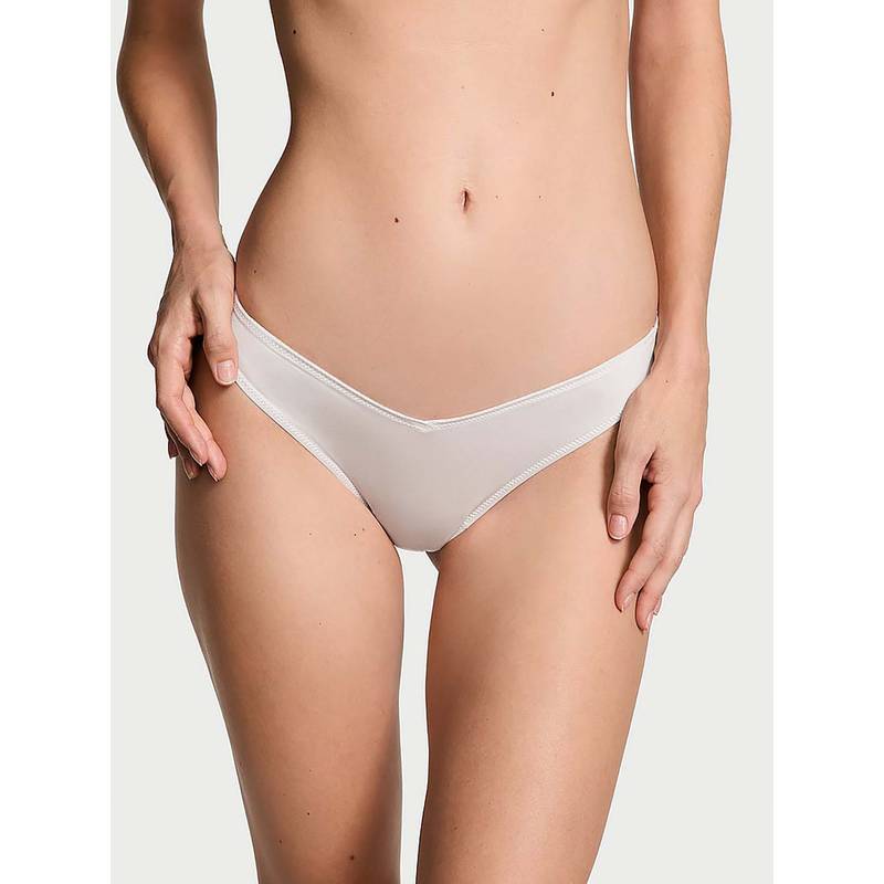 Victoria's Secret Beige Very Sexy Smooth Strappy-Back High-Leg Thong Panty (M)