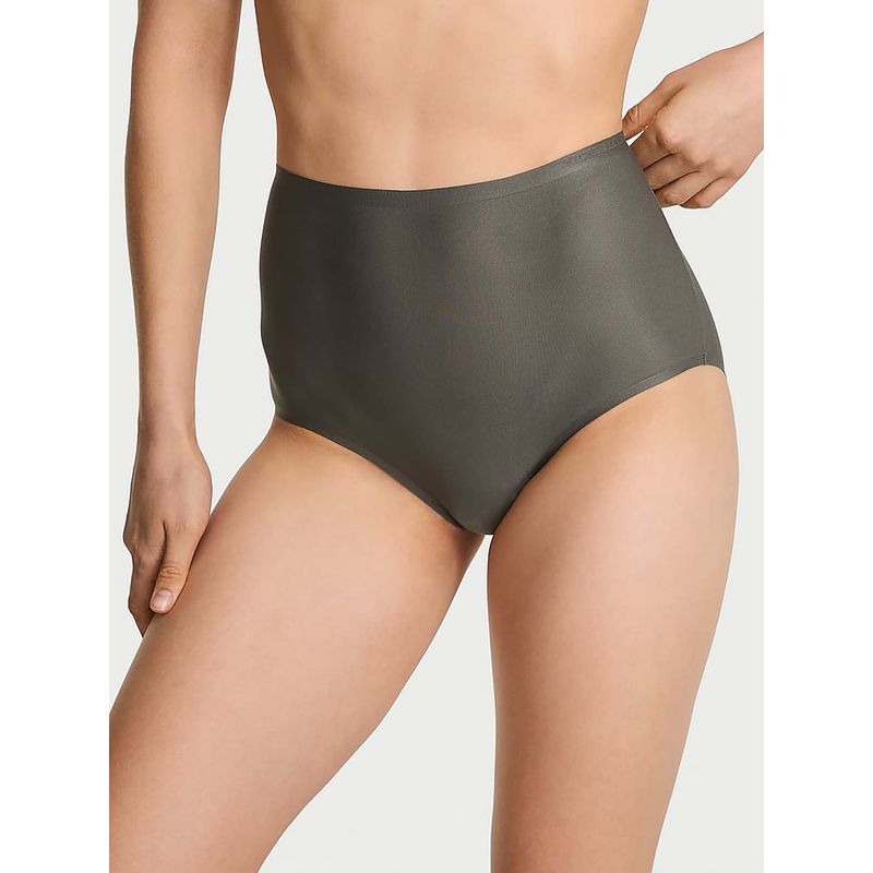 Victoria's Secret Grey Body By Victoria Flex Mid-Rise Modern Brief Panty (XS)