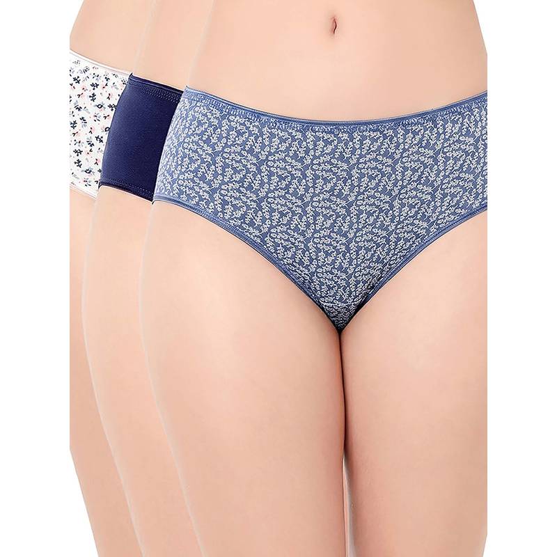 Juliet Women Cotton Lycra Hipster Panties (Pack of 3) (L)
