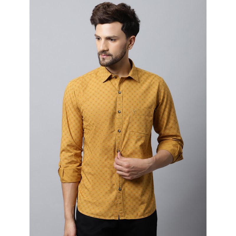 Cantabil Men Mustard Shirt (38)