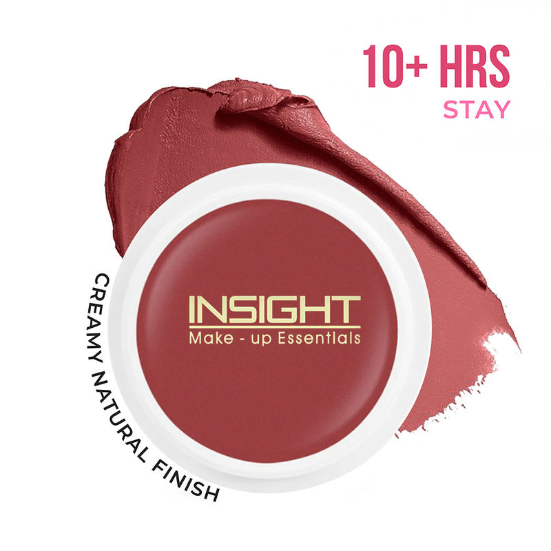 Insight Cosmetics Blusher With Vitamin E, Multi Use Super Pigmented, Dewy Finish - Caramel Eclair