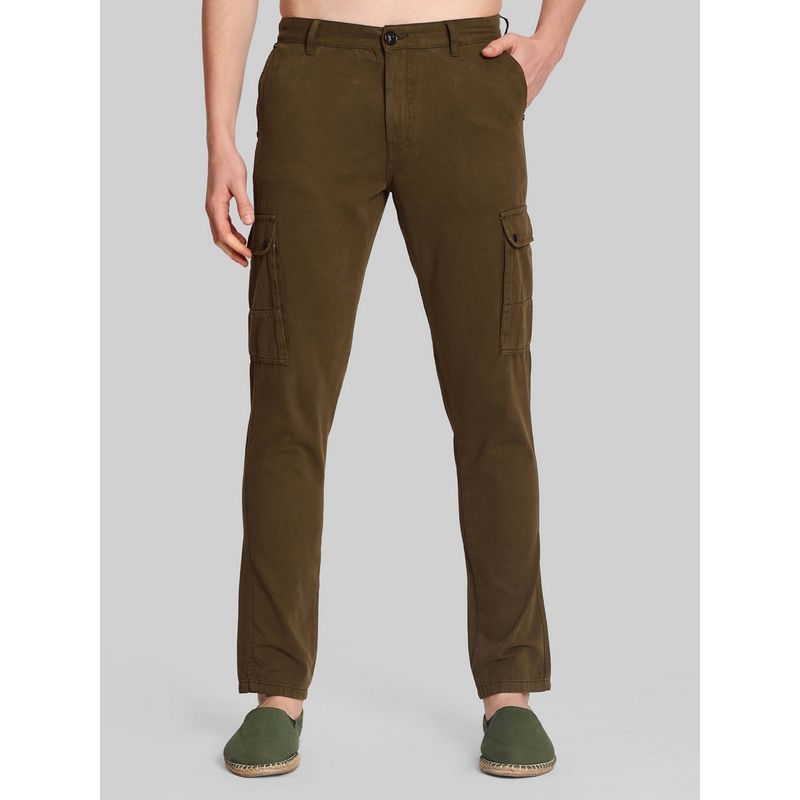 Bene Kleed Men Mid Rise Solid Slim Fit Cargoss (28)