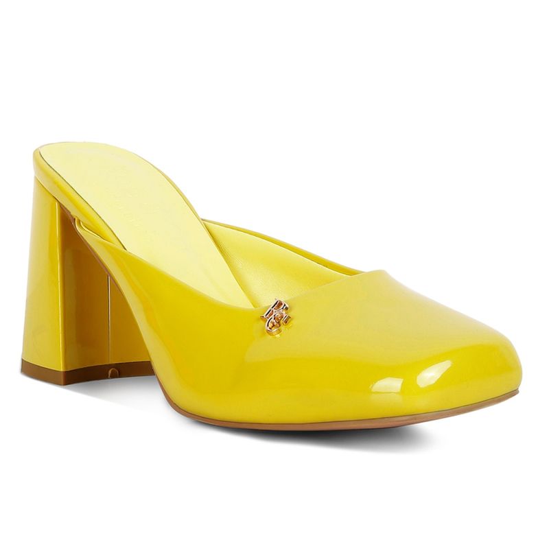 Rag & Co Solid Yellow Heels (EURO 39)