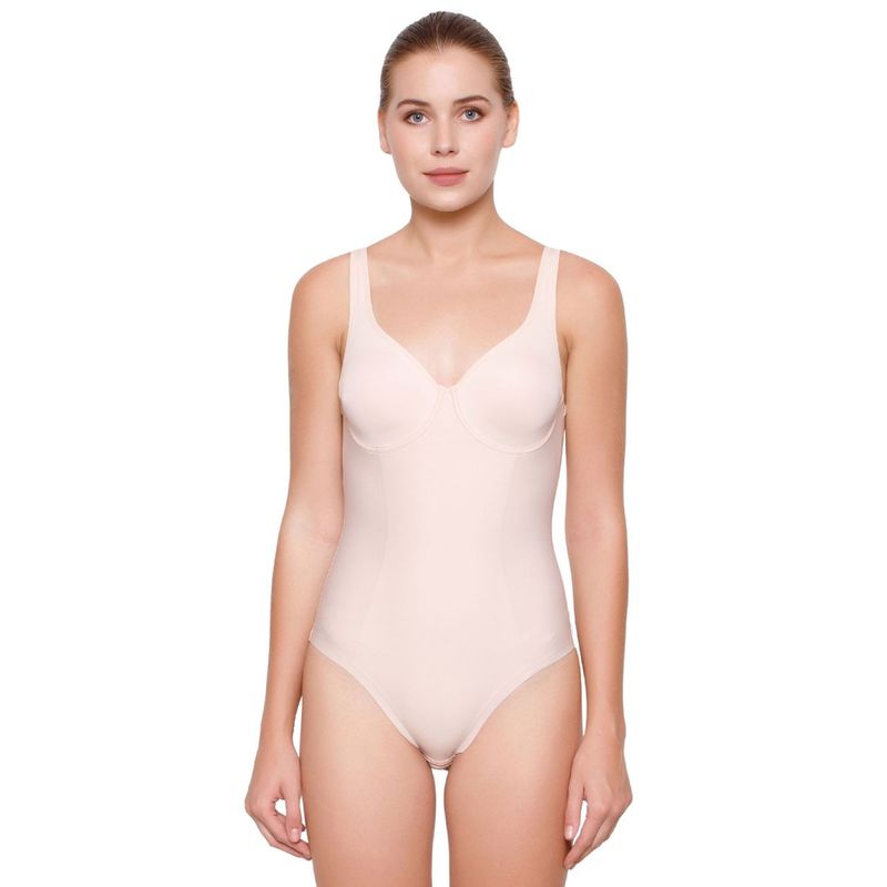 Triumph Medium Shaping Series Wired Non Padded Seamless Bodysuit - Nude (34E)