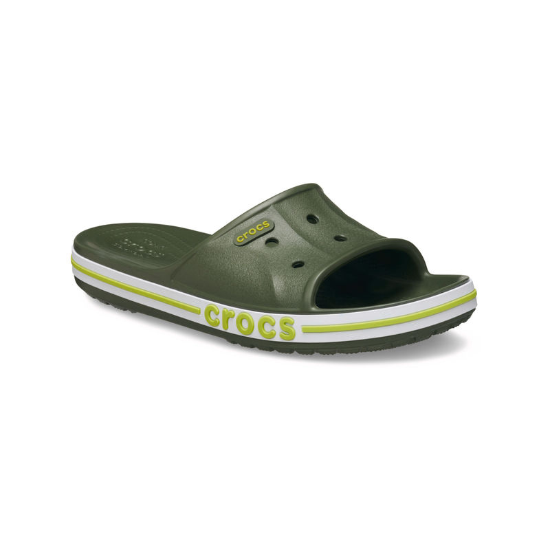 Crocs Unisex Bayaband Sliders Olive (US 7)