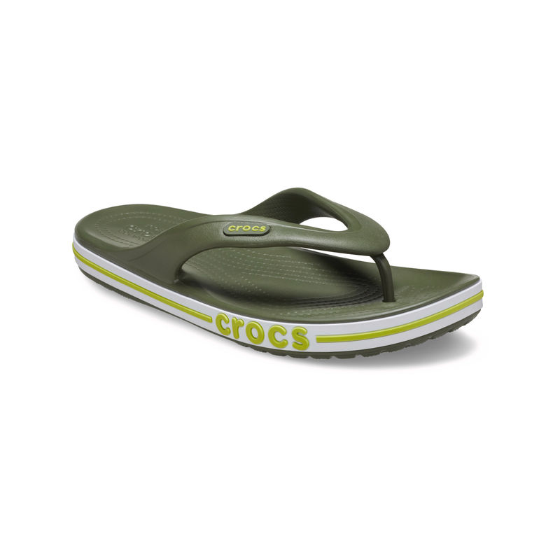 Crocs Unisex Bayaband Flipflops Green (US 7)