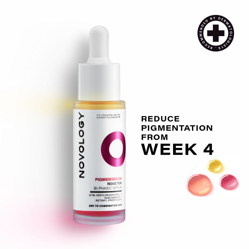 Novology Bi-Phasic Serum For Hyperpigmentation|Dark Spots & Acne Marks|Dry - Combination Skin