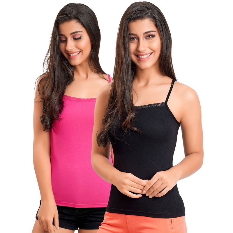 Juliet Women's Camisole Pack Of 2 JSC -804 - Multi-Color (S)