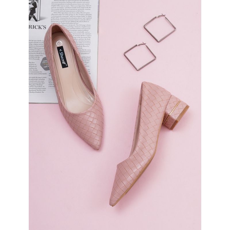 Sherrif Shoes Women's Pink Color Heels (EURO 39)
