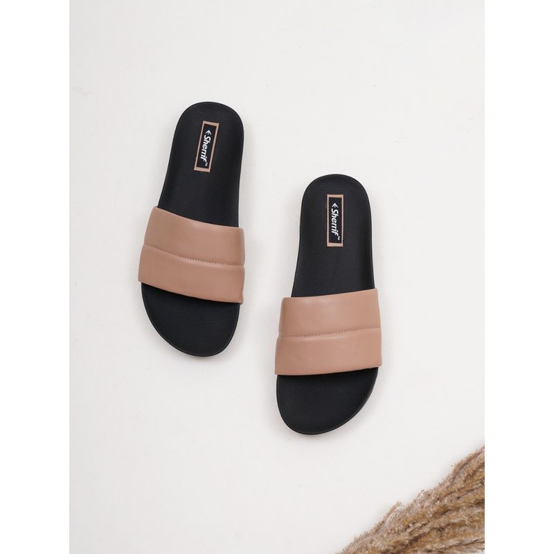 Sherrif Shoes Women's Nude Color Flip-Flops (EURO 36)