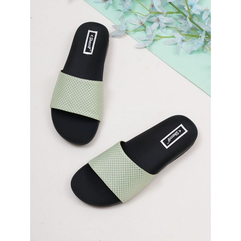 Sherrif Shoes Women's Green Color Flip-Flops (EURO 36)