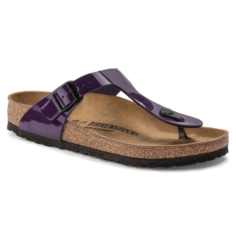 Birkenstock Gizeh Solid Purple Regular Width Women Thong Sandals EURO 35