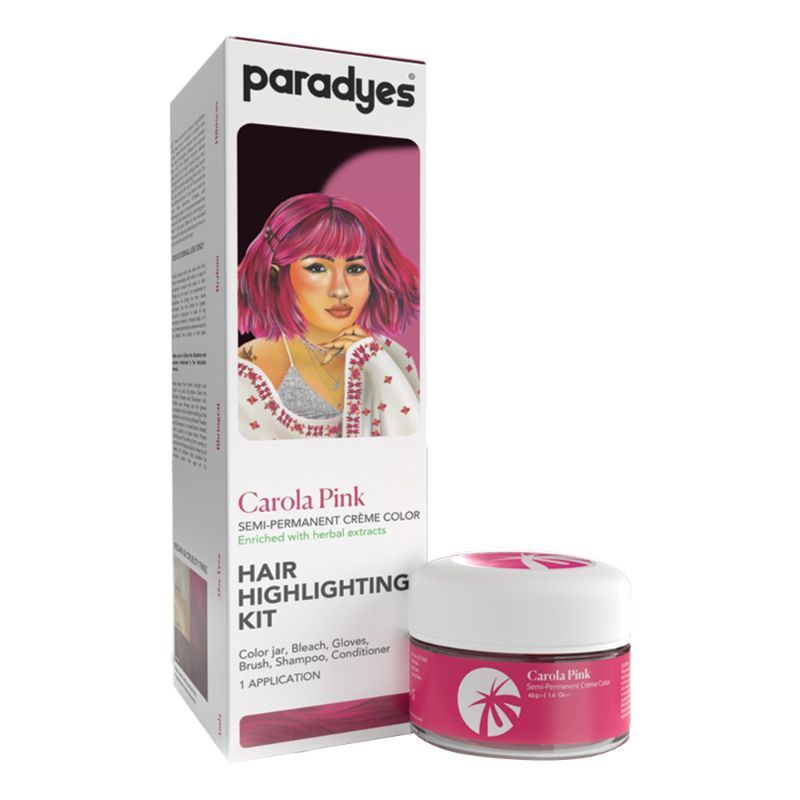 Paradyes SemiPermanent Hair Highlighting Kit Carola Pink Buy Paradyes SemiPermanent Hair