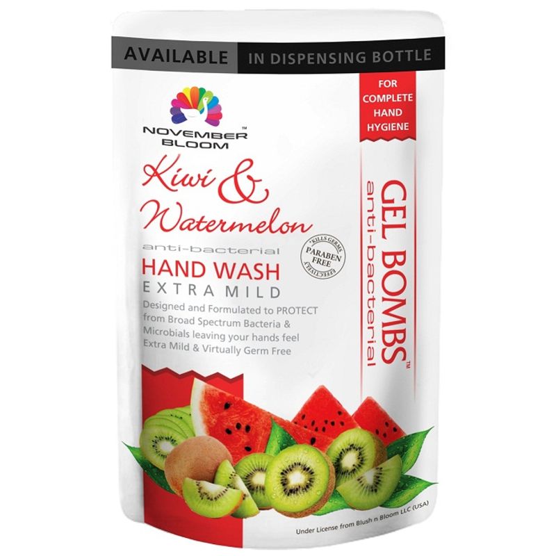 November Bloom Kiwi And Watermelon Hand Wash Refill Pouch