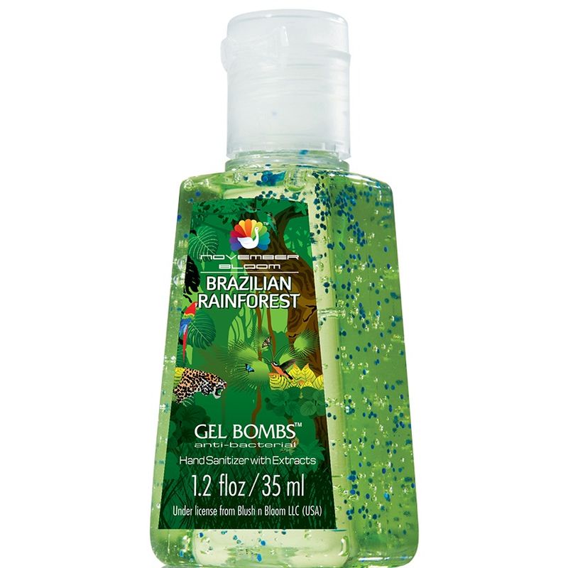 November Bloom Gel Bombs Brazilian Rainforest Hand Sanitizer