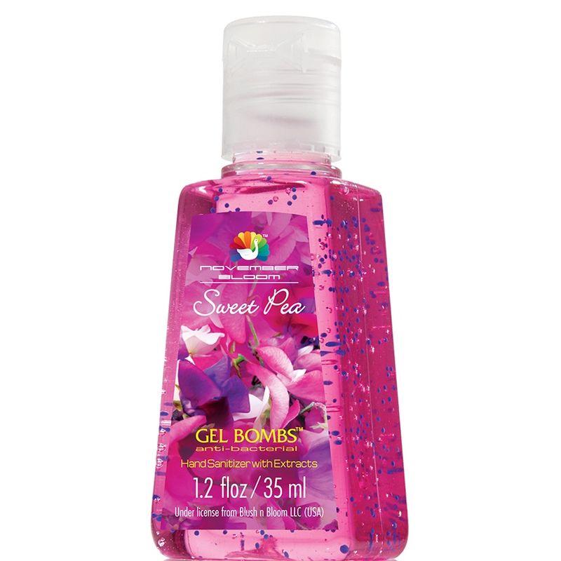 November Bloom Gel Bombs Sweet Pea Hand Sanitizer