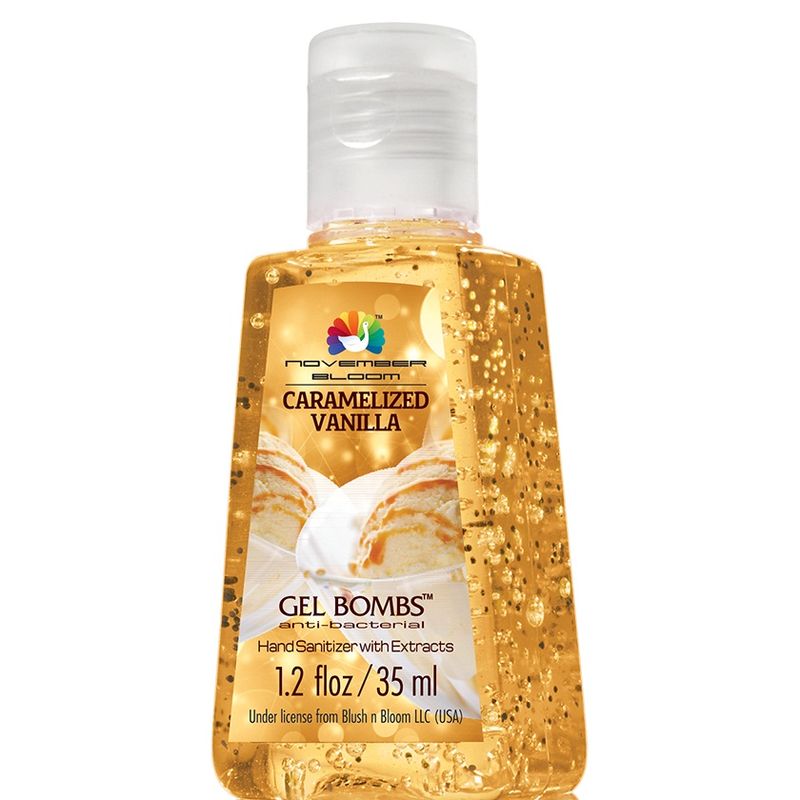November Bloom Gel Bombs Caramelized Vanilla Hand Sanitizer