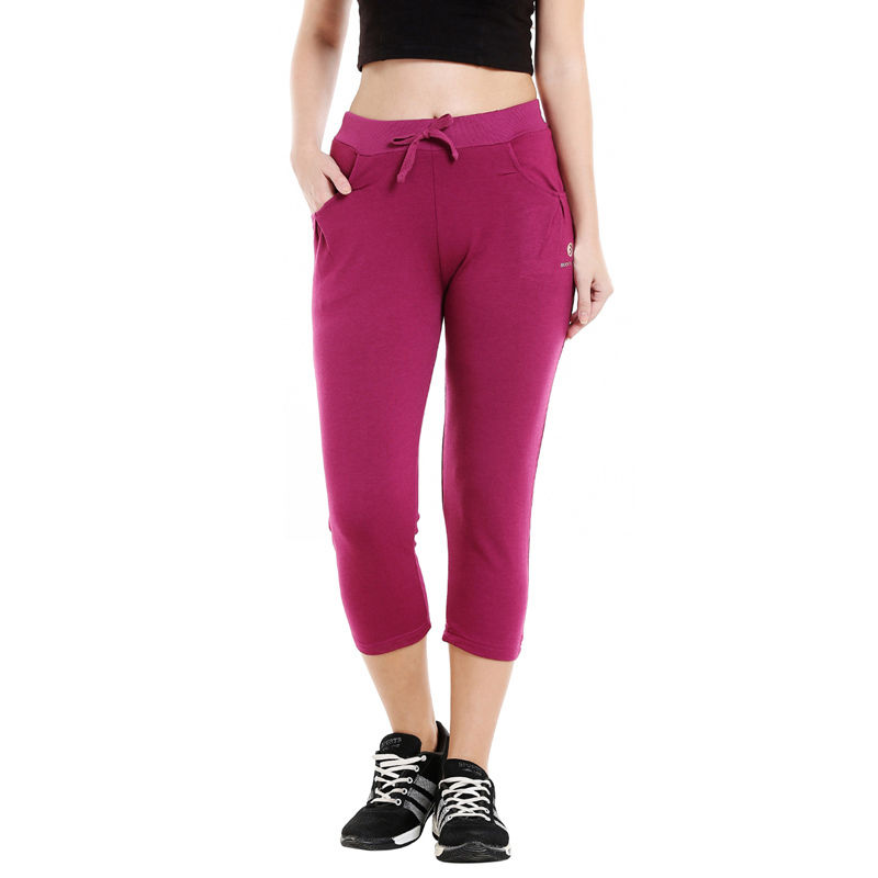 Bodycare Bodyactive Wine Color Women'S Active Capri (S)
