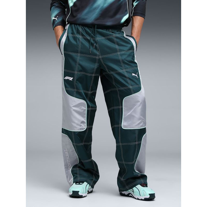 Puma Formula 1 Lifestyle Racing Men Green Trackpant (XS)