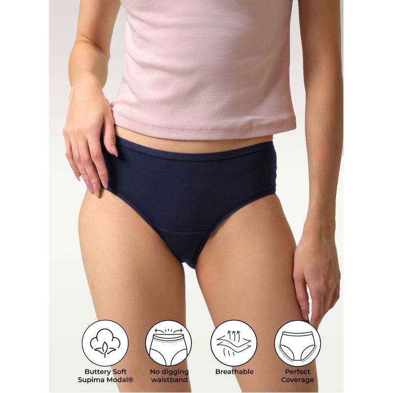 NeceSera Cozy Navy Supima Modal Brief Nessies (S)