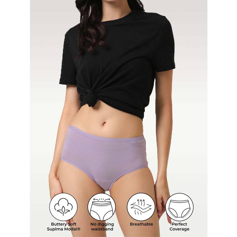 NeceSera Cuddle Lilac Supima Modal Brief Nessies (2XL)