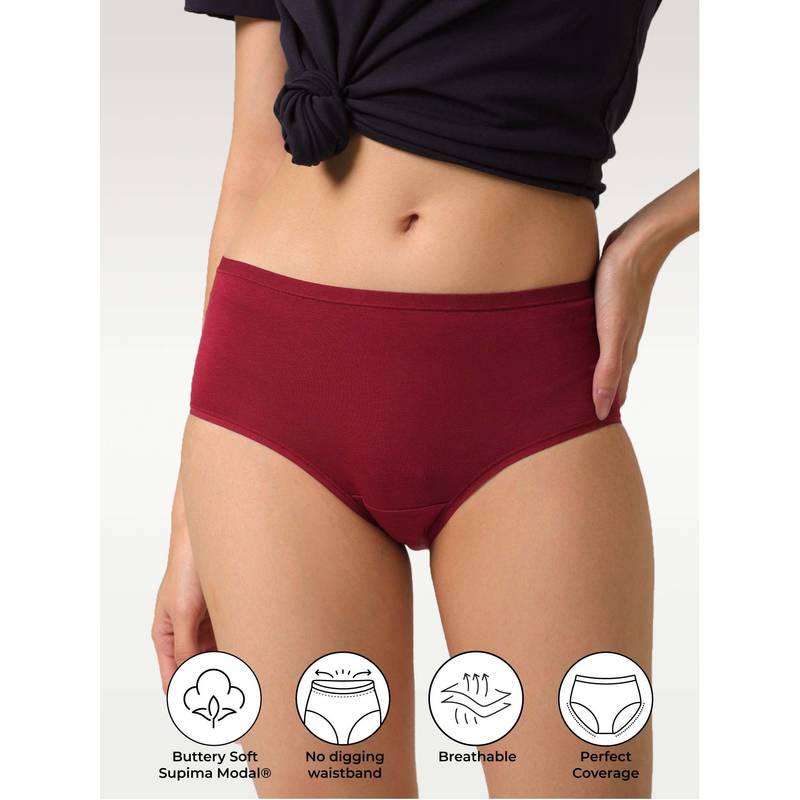 NeceSera Glow Rouge Supima Modal Brief Nessies (2XL)