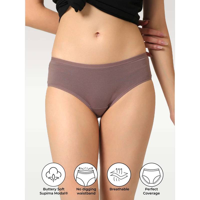 NeceSera Oak Whisper Supima Modal Hipster Nessies (2XL)