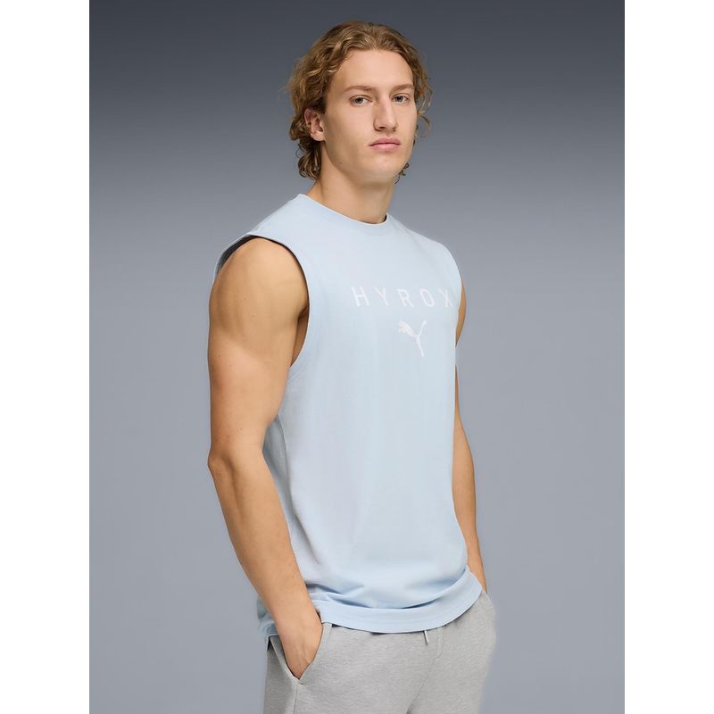 Puma x HYROX Mens Cut-Off Grey Tank (M)