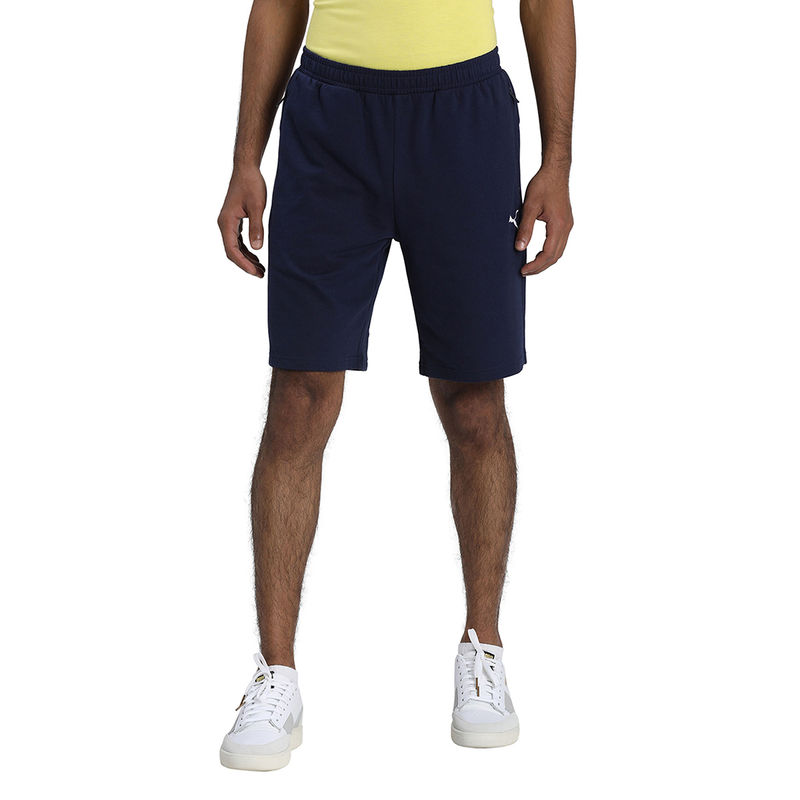 Puma Zppered BT Mens Navy Blue Casual Shorts (S)